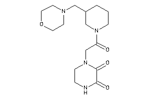 1-[2-keto-2-[3-(morpholinomethyl)piperidino]ethyl]piperazine-2,3-quinone