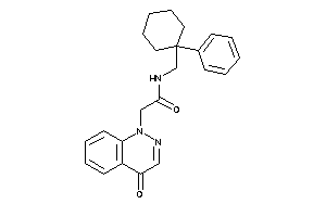 2-(4-ketocinnolin-1-yl)-N-[(1-phenylcyclohexyl)methyl]acetamide