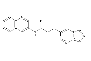 3-imidazo[1,5-a]pyrimidin-3-yl-N-(3-quinolyl)propionamide