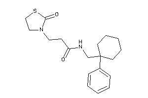 3-(2-ketothiazolidin-3-yl)-N-[(1-phenylcyclohexyl)methyl]propionamide