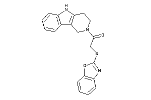 2-(1,3-benzoxazol-2-ylthio)-1-(1,3,4,5-tetrahydropyrido[4,3-b]indol-2-yl)ethanone