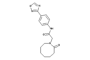 Image of 2-(2-ketoazocan-1-yl)-N-[4-(1,2,4-oxadiazol-3-yl)phenyl]acetamide