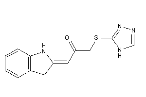 1-indolin-2-ylidene-3-(4H-1,2,4-triazol-3-ylthio)acetone