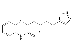 N-(isoxazol-5-ylmethyl)-2-(3-keto-4H-1,4-benzothiazin-2-yl)acetamide