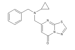 Image of 7-[[benzyl(cyclopropyl)amino]methyl]-[1,3,4]thiadiazolo[3,2-a]pyrimidin-5-one