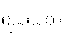 4-(2-ketoindolin-5-yl)-N-(tetralin-1-ylmethyl)butyramide