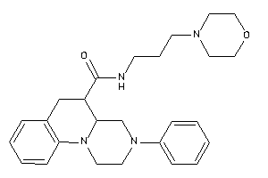 N-(3-morpholinopropyl)-3-phenyl-1,2,4,4a,5,6-hexahydropyrazino[1,2-a]quinoline-5-carboxamide