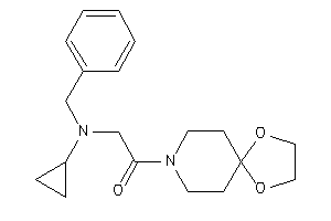 2-[benzyl(cyclopropyl)amino]-1-(1,4-dioxa-8-azaspiro[4.5]decan-8-yl)ethanone