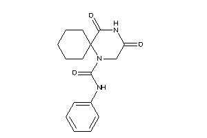 Image of 3,5-diketo-N-phenyl-1,4-diazaspiro[5.5]undecane-1-carboxamide