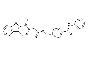 2-(4-ketobenzofuro[3,2-d]pyrimidin-3-yl)acetic Acid [4-(phenylcarbamoyl)benzyl] Ester