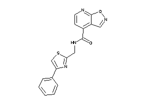 N-[(4-phenylthiazol-2-yl)methyl]isoxazolo[5,4-b]pyridine-4-carboxamide