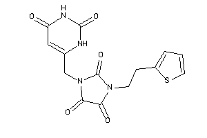 1-[(2,4-diketo-1H-pyrimidin-6-yl)methyl]-3-[2-(2-thienyl)ethyl]imidazolidine-2,4,5-trione