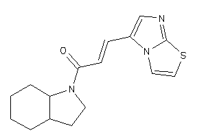 1-(2,3,3a,4,5,6,7,7a-octahydroindol-1-yl)-3-imidazo[2,1-b]thiazol-5-yl-prop-2-en-1-one