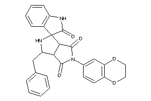 3-benzyl-5-(2,3-dihydro-1,4-benzodioxin-6-yl)spiro[2,3,3a,6a-tetrahydropyrrolo[3,4-c]pyrrole-1,3'-indoline]-2',4,6-trione