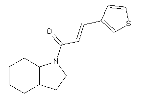 1-(2,3,3a,4,5,6,7,7a-octahydroindol-1-yl)-3-(3-thienyl)prop-2-en-1-one