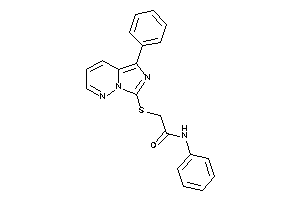 N-phenyl-2-[(5-phenylimidazo[5,1-f]pyridazin-7-yl)thio]acetamide