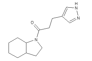 1-(2,3,3a,4,5,6,7,7a-octahydroindol-1-yl)-3-(1H-pyrazol-4-yl)propan-1-one