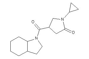 4-(2,3,3a,4,5,6,7,7a-octahydroindole-1-carbonyl)-1-cyclopropyl-2-pyrrolidone