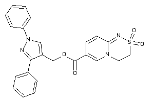 2,2-diketo-3,4-dihydropyrido[2,1-c][1,2,4]thiadiazine-7-carboxylic Acid (1,3-diphenylpyrazol-4-yl)methyl Ester