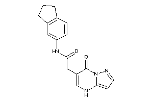 Image of N-indan-5-yl-2-(7-keto-4H-pyrazolo[1,5-a]pyrimidin-6-yl)acetamide