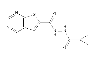 N'-(cyclopropanecarbonyl)thieno[2,3-d]pyrimidine-6-carbohydrazide