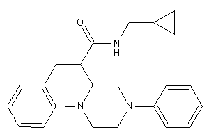 Image of N-(cyclopropylmethyl)-3-phenyl-1,2,4,4a,5,6-hexahydropyrazino[1,2-a]quinoline-5-carboxamide