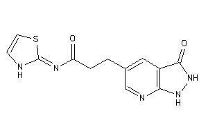 3-(3-keto-1,2-dihydropyrazolo[3,4-b]pyridin-5-yl)-N-(4-thiazolin-2-ylidene)propionamide