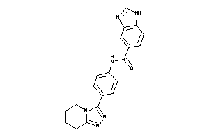 N-[4-(5,6,7,8-tetrahydro-[1,2,4]triazolo[4,3-a]pyridin-3-yl)phenyl]-1H-benzimidazole-5-carboxamide