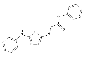 2-[(5-anilino-1,3,4-thiadiazol-2-yl)thio]-N-phenyl-acetamide