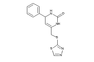 4-phenyl-6-[(1,3,4-thiadiazol-2-ylthio)methyl]-3,4-dihydro-1H-pyrimidin-2-one