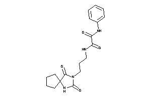 N-[3-(2,4-diketo-1,3-diazaspiro[4.4]nonan-3-yl)propyl]-N'-phenyl-oxamide