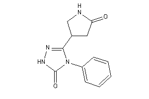 3-(5-ketopyrrolidin-3-yl)-4-phenyl-1H-1,2,4-triazol-5-one