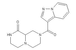 2-(pyrazolo[1,5-a]pyridine-3-carbonyl)-3,4,6,7,8,9a-hexahydro-1H-pyrazino[1,2-a]pyrazin-9-one