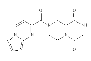 2-(pyrazolo[1,5-a]pyrimidine-5-carbonyl)-1,3,4,7,8,9a-hexahydropyrazino[1,2-a]pyrazine-6,9-quinone