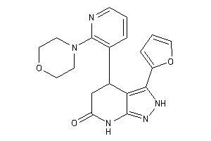 Image of 3-(2-furyl)-4-(2-morpholino-3-pyridyl)-2,4,5,7-tetrahydropyrazolo[3,4-b]pyridin-6-one