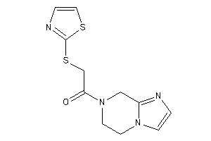 1-(6,8-dihydro-5H-imidazo[1,2-a]pyrazin-7-yl)-2-(thiazol-2-ylthio)ethanone