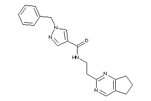 1-benzyl-N-[2-(6,7-dihydro-5H-cyclopenta[d]pyrimidin-2-yl)ethyl]pyrazole-4-carboxamide