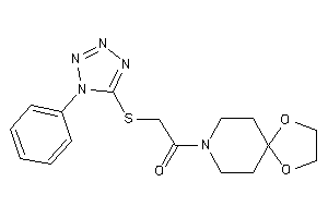 1-(1,4-dioxa-8-azaspiro[4.5]decan-8-yl)-2-[(1-phenyltetrazol-5-yl)thio]ethanone