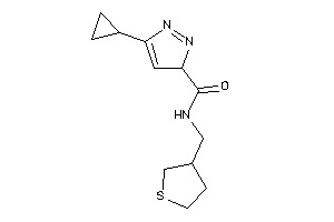 5-cyclopropyl-N-(tetrahydrothiophen-3-ylmethyl)-3H-pyrazole-3-carboxamide