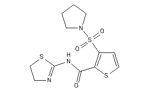 3-pyrrolidinosulfonyl-N-(2-thiazolin-2-yl)thiophene-2-carboxamide