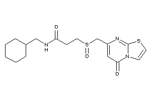 N-(cyclohexylmethyl)-3-[(5-ketothiazolo[3,2-a]pyrimidin-7-yl)methylsulfinyl]propionamide