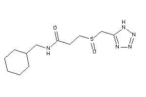 N-(cyclohexylmethyl)-3-(1H-tetrazol-5-ylmethylsulfinyl)propionamide