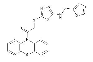 2-[[5-(2-furfurylamino)-1,3,4-thiadiazol-2-yl]thio]-1-phenothiazin-10-yl-ethanone