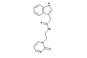 2-(1H-indol-3-yl)-N-[2-(2-ketopyrimidin-1-yl)ethyl]acetamide