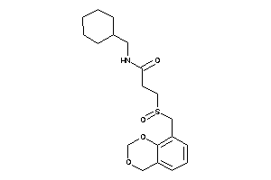 3-(4H-1,3-benzodioxin-8-ylmethylsulfinyl)-N-(cyclohexylmethyl)propionamide