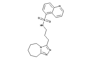 N-[3-(6,7,8,9-tetrahydro-5H-[1,2,4]triazolo[4,3-a]azepin-3-yl)propyl]quinoline-5-sulfonamide