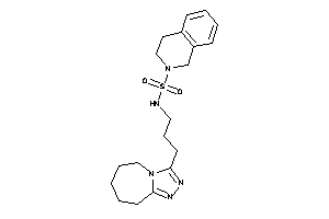 N-[3-(6,7,8,9-tetrahydro-5H-[1,2,4]triazolo[4,3-a]azepin-3-yl)propyl]-3,4-dihydro-1H-isoquinoline-2-sulfonamide