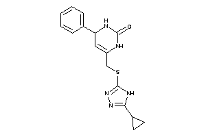 6-[[(5-cyclopropyl-4H-1,2,4-triazol-3-yl)thio]methyl]-4-phenyl-3,4-dihydro-1H-pyrimidin-2-one