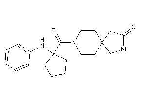 8-(1-anilinocyclopentanecarbonyl)-3,8-diazaspiro[4.5]decan-2-one