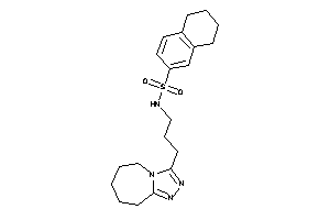 N-[3-(6,7,8,9-tetrahydro-5H-[1,2,4]triazolo[4,3-a]azepin-3-yl)propyl]tetralin-6-sulfonamide